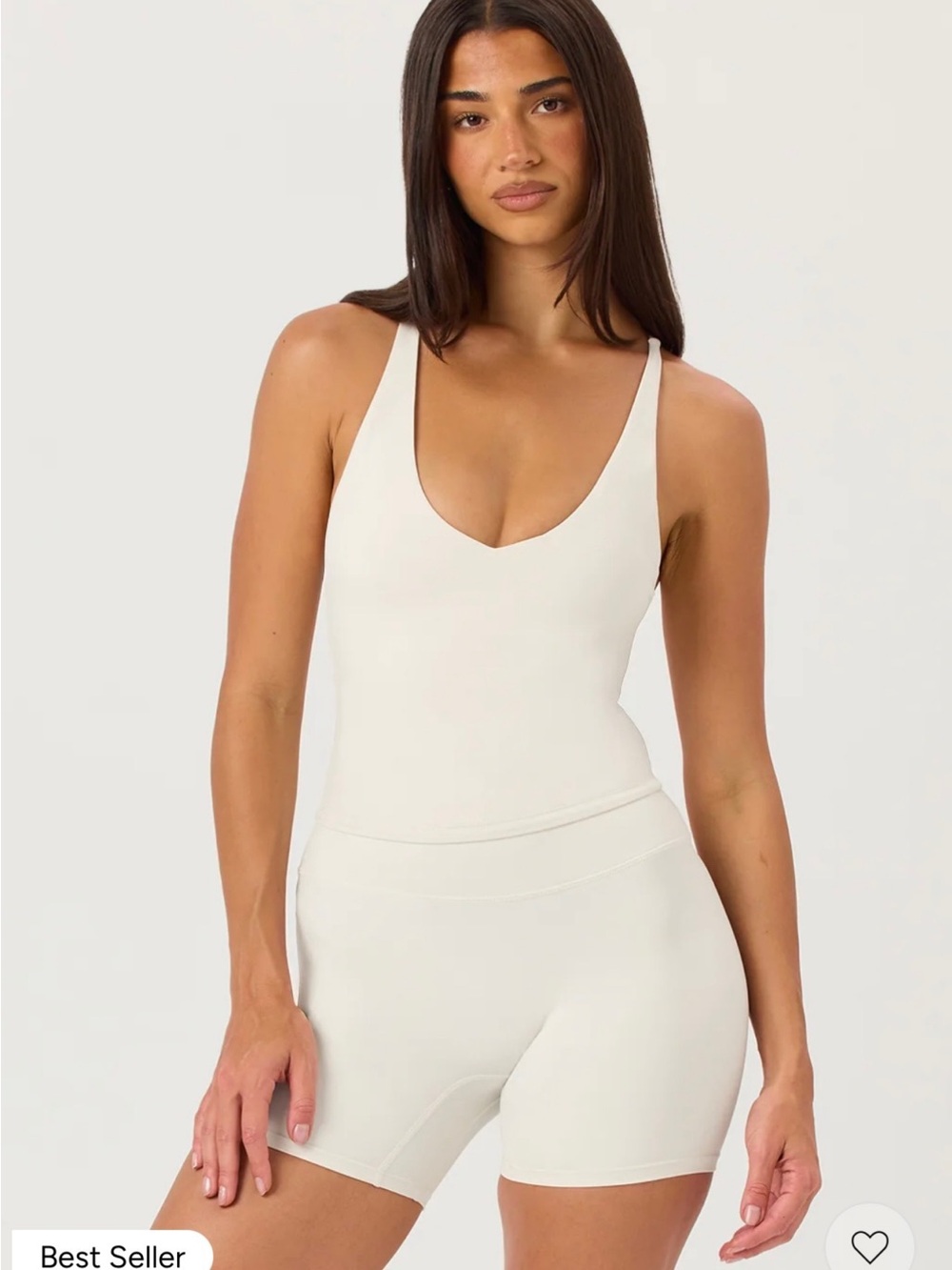 Women’s Cream Scoop Neck Tank Top